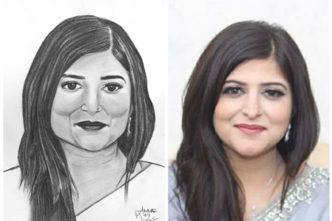 I will draw cool realistic sketch from your photos