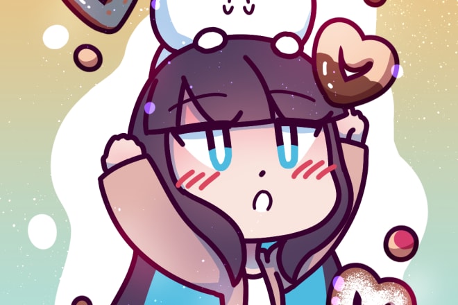 I will draw cute and clean phone wallpaper or profile picture