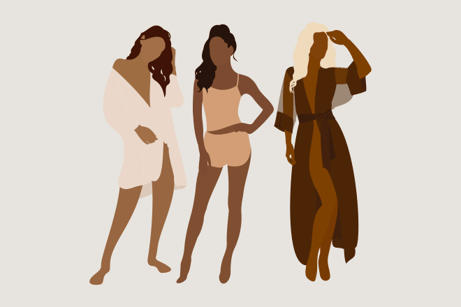 I will draw vector minimalist illustration of people