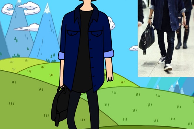 I will draw you in the adventure time style