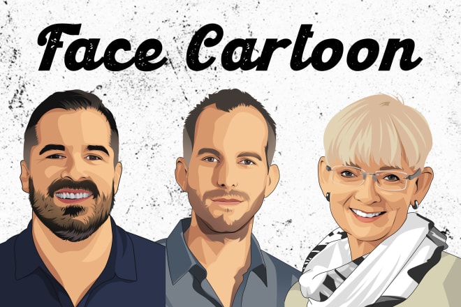 I will draw your face into cartoon