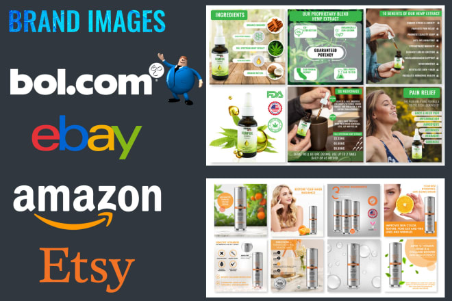 I will edit or design images for amazon, bol, ebay, and etsy
