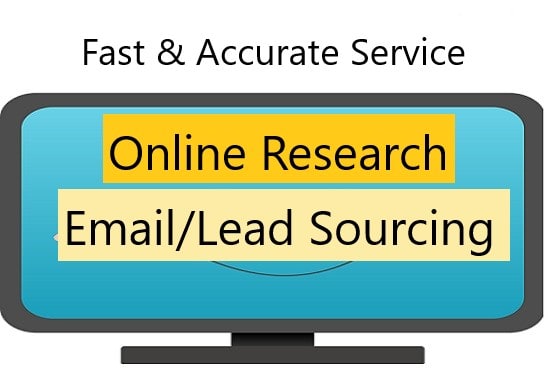 I will enter data,skiptrace,researcher needed,email sourcing,lead sourcing,lead scraper
