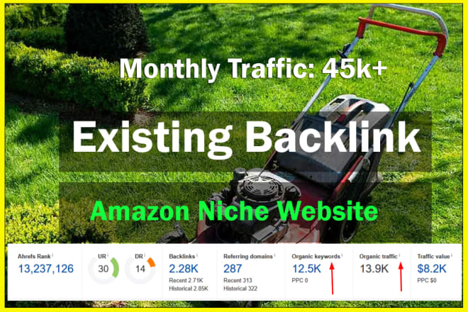 I will existing backlink from my lawn mowers niche site