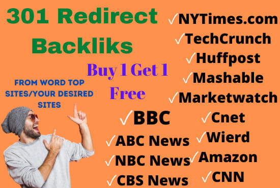 I will find expired domain for 301 redirect backlinks from top sites