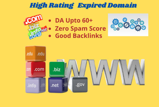I will find out expired domains having backlinks with high authority