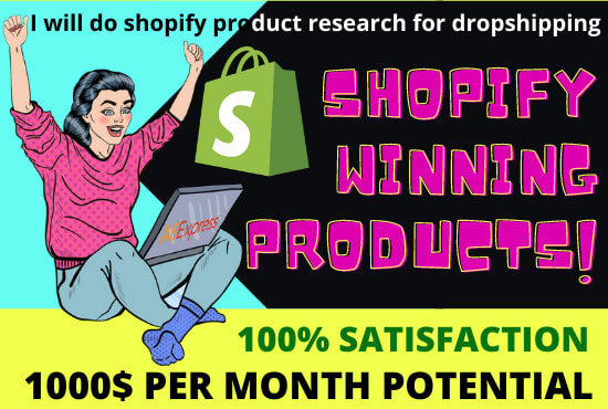 I will find winning products for shopify dropshipping with video ads and fb targeting