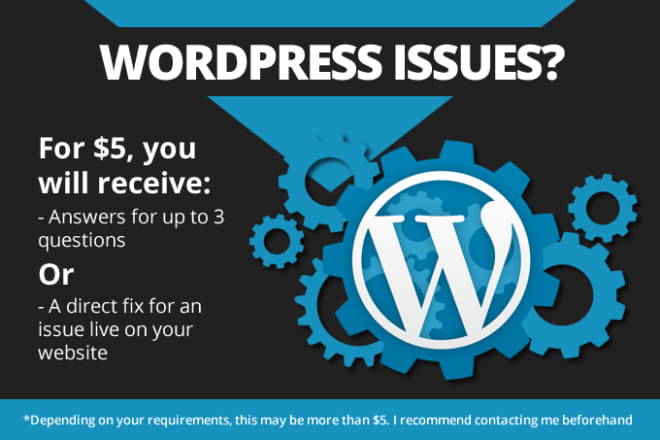 I will fix wordpress errors, or perform any wordpress task