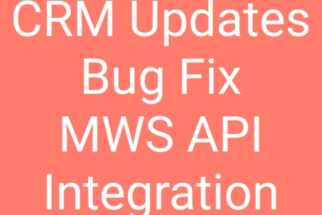 I will for any CRM customization