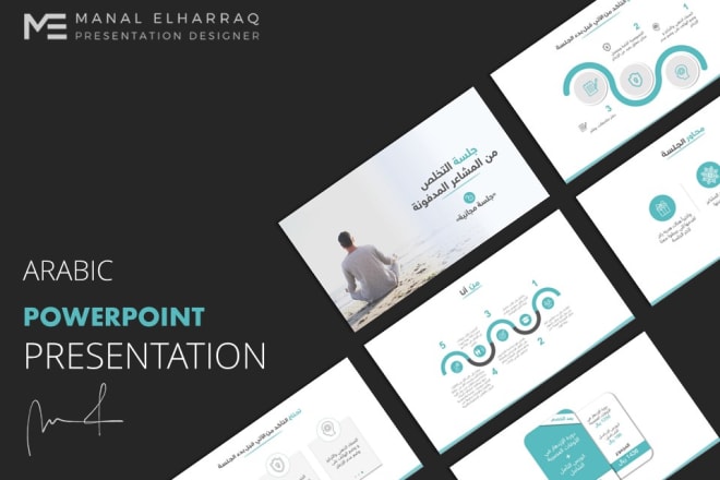 I will format arabic presentation and make it visually appealing