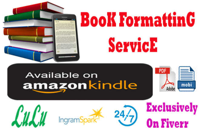 I will format ebook and print book for amazon