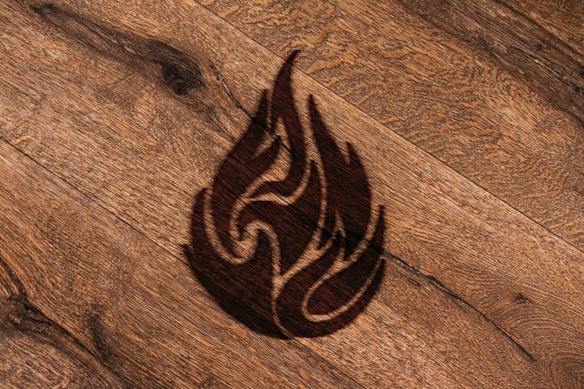 I will give wood burn effect to your logo, text or image
