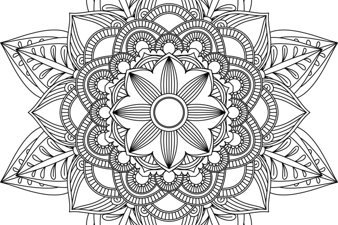 I will give you 25 printable complex mandalas to use for your coloring books