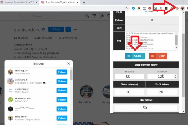 I will give you a premium 2in1 instagram,twitter automation bot