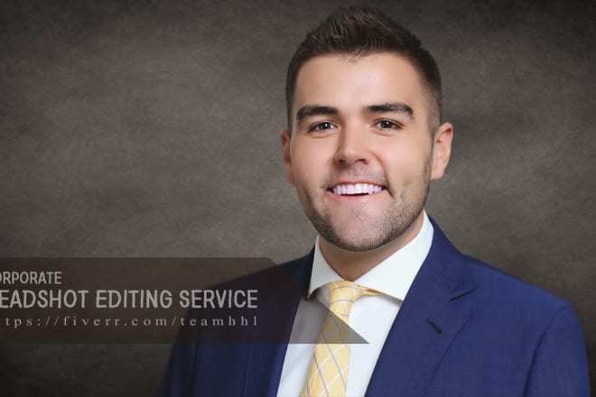 I will headshot editing and retouching