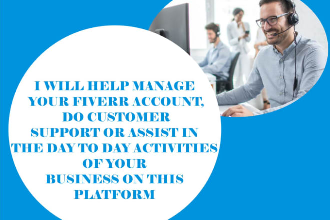 I will help manage,generate traffic to your fiverr and social media accounts