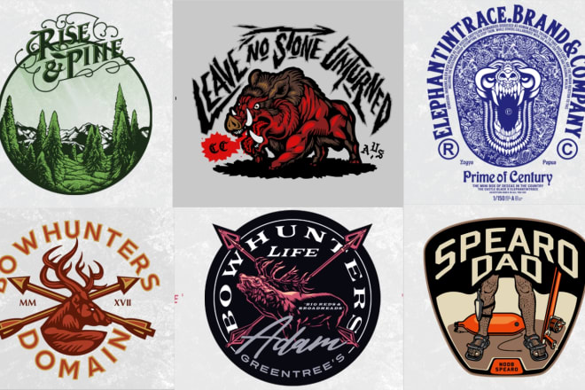 I will illustrate a hand drawn logo design