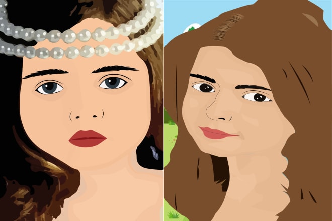 I will illustrator your picture into a cartoon face and vector illustrator