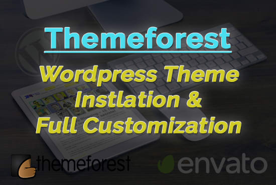 I will install and customize your wordpress themeforest theme