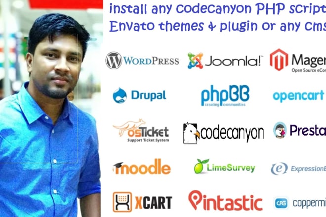 I will install any codecanyon PHP scripts, envato themes and plugin or any cms