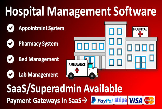 I will install hospital management software with saas,appointments,pharmacy,hrm,reports