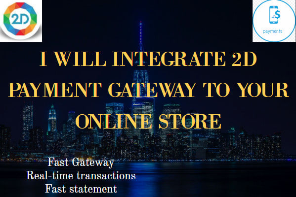 I will integrate 2d payment gateway to your online store