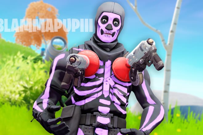 I will make 3d animated fortnite skin thumbnail or profile pic