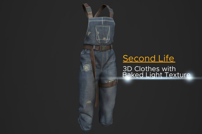 I will make 3d clothes for second life