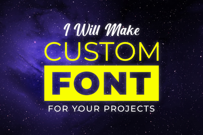 I will make a custom font for you to use it in your projects