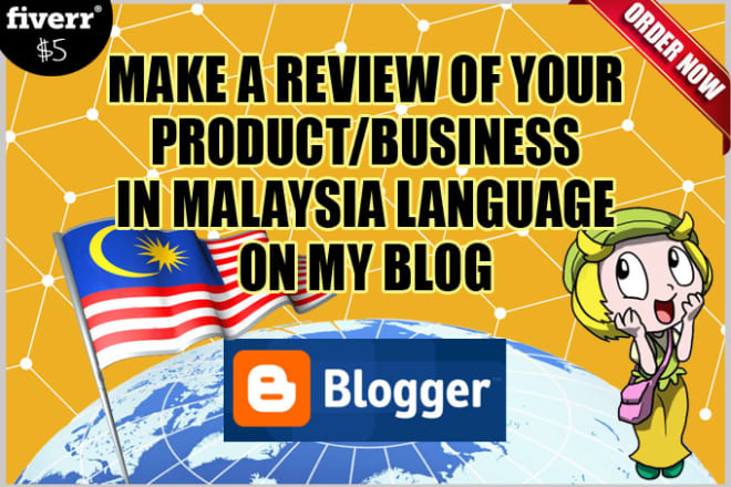 I will make a review of your products or business in my language