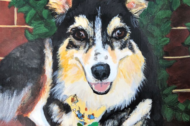 I will make acrylic pet portraits