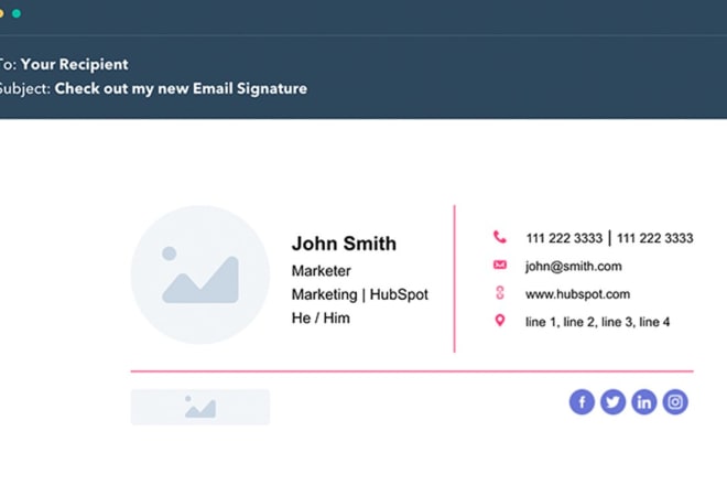 I will make an email signature for your business mails