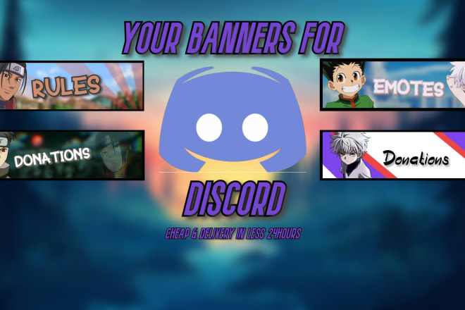 I will make banners or icons for your discord server