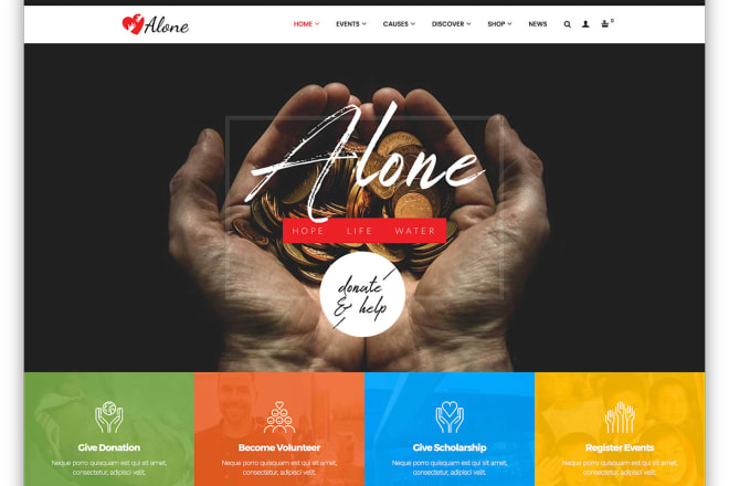 I will make beautiful non profit ngo website