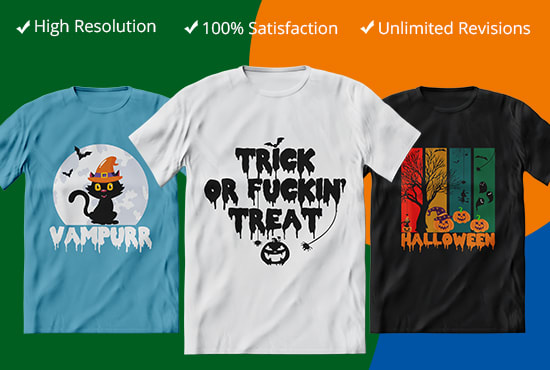 I will make custom t shirt design and typography t shirt design