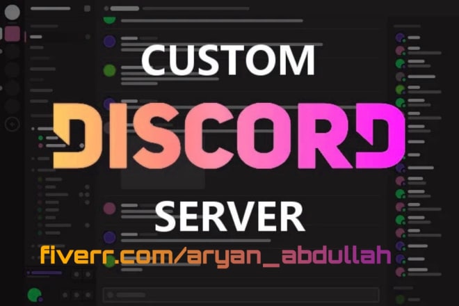 I will make discord server or setup your existing discord server