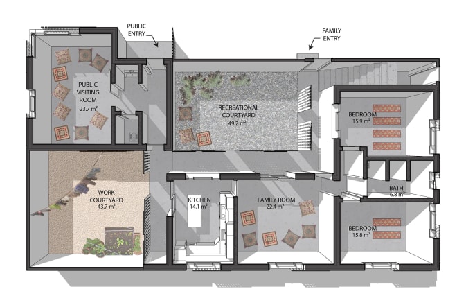 I will make floor plan for real estate agents only 2 hours