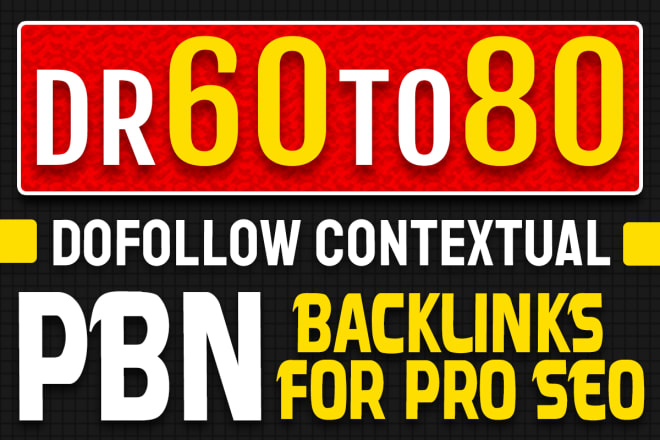 I will make high domain rating dofollow backlinks for pro off page seo