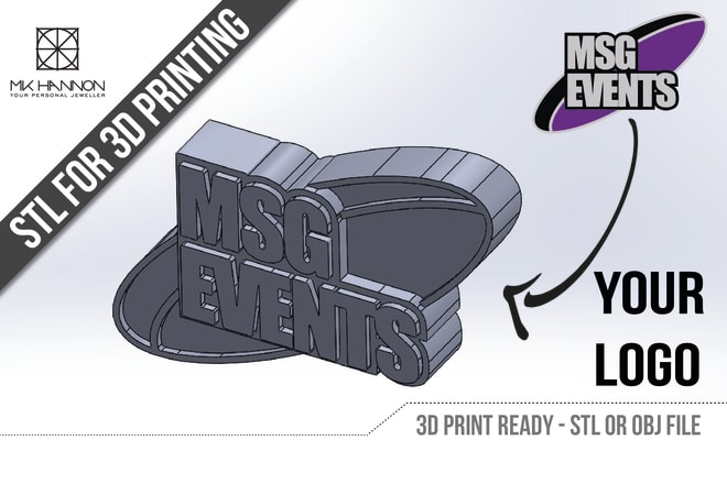 I will make jpeg, pdf, logo, family crest, military medal to stl file for 3d printing