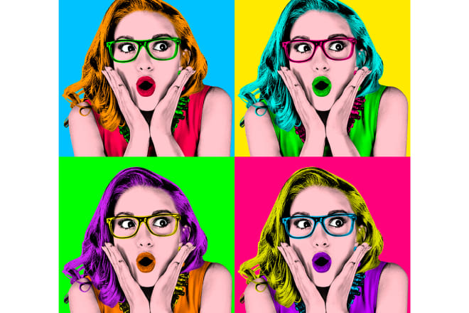 I will make professional andy warhol pop art from your photos