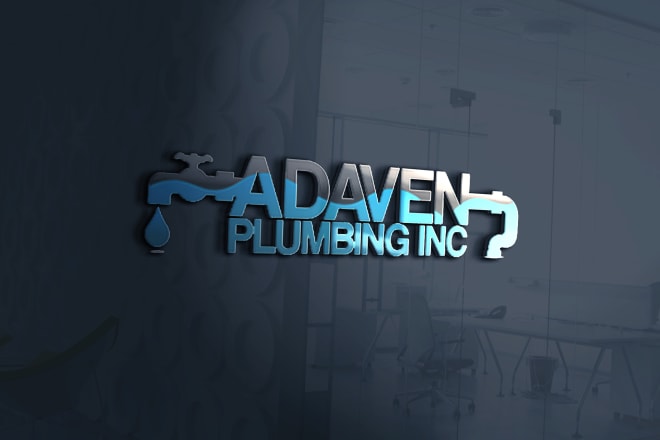 I will make professional unique plumber, plumbing logo design