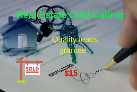 I will make real estate cold calls for you
