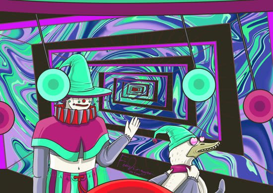 I will make unique psychedelic trippy illustrations