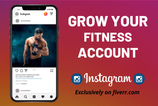 I will manage and grow your fitness instagram account