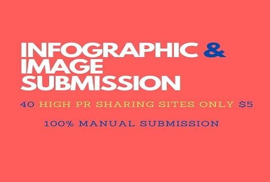 I will manually do infographic or image submission on high ranking web sites
