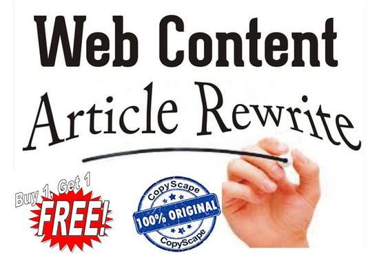 I will manually rewrite your article and make it SEO friendly