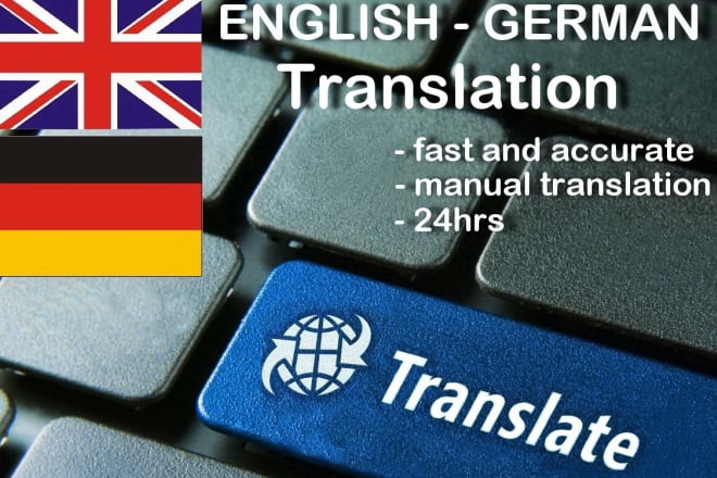 I will manually translate between english and german