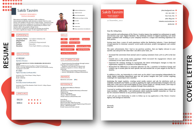 I will offer ats friendly professional resume cv writing services