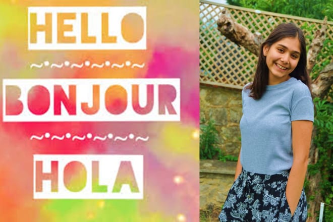 I will offer conversation practice in french spanish and english