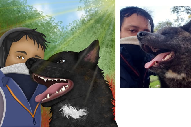 I will paint your portrait in a unique cartoon, pop art or anime style